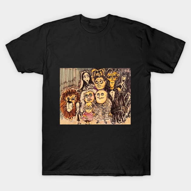 The Addams Family T-Shirt by TheArtQueenOfMichigan 